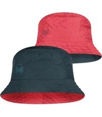 Travel Bucket Hat Buff, Red, S/M - 425