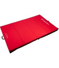 Folding Gymnastics Mat inSPORTline Quad fold 200 x 120 x 5 cm - Red