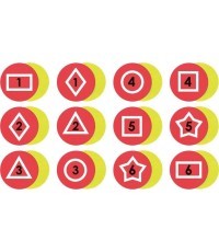 Set of 12 Memory Relay Poly Spots Spordas