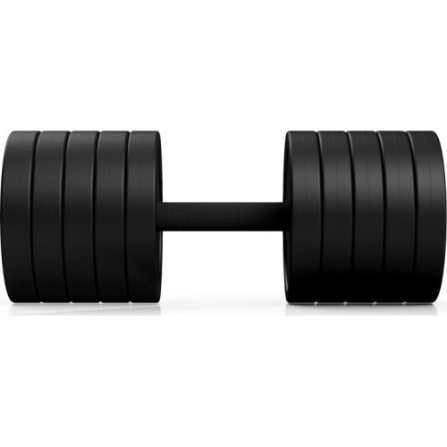 Gumuotas hantelis Marbo, 40 kg, raudonas