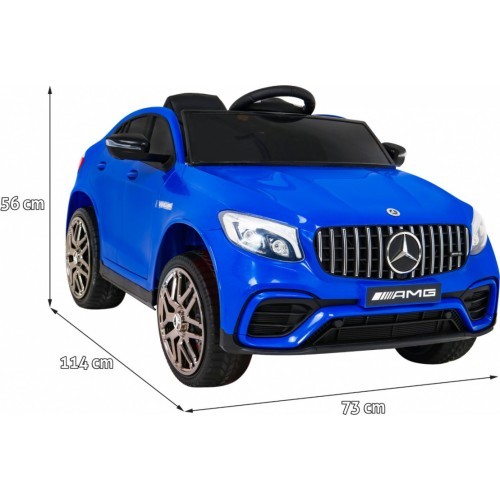 Электромобиль Mercedes Benz GLC63S, синий