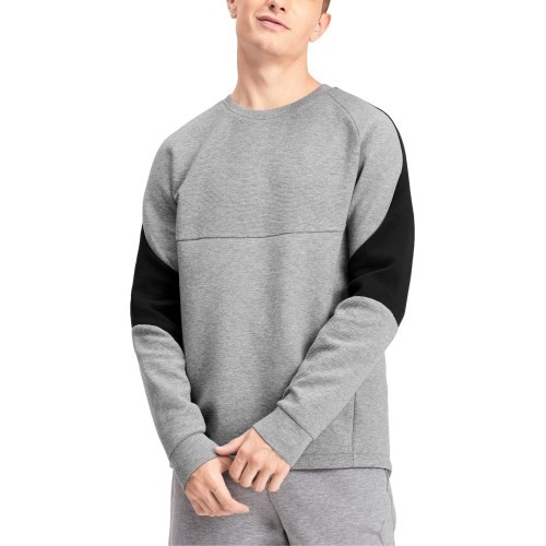 Puma Evostripe Crew Men's Sweatshirt Medium Grey Black 580091 03