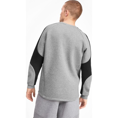 Мужской свитшот Puma Evostripe Crew Medium Grey Black 580091 03