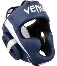 Headgear Venum Elite - White/Navy Blue