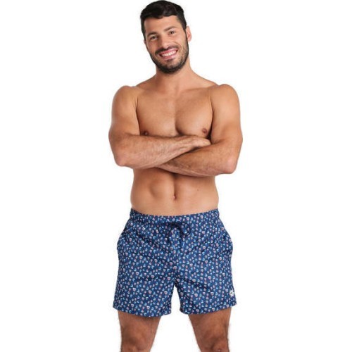 Beach Shorts For Men Arena Allover, Navy Blue - 710