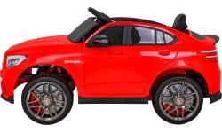Elektromobilis Mercedes Benz GLC63S, raudonas