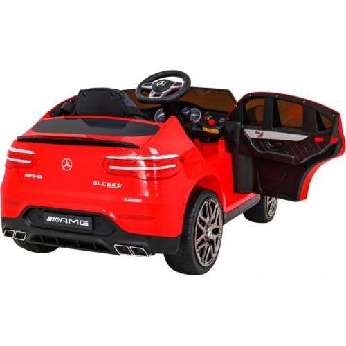 Elektromobilis Mercedes Benz GLC63S, raudonas