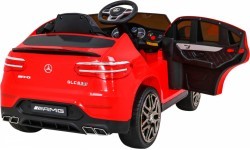 Elektromobilis Mercedes Benz GLC63S, raudonas