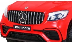 Elektromobilis Mercedes Benz GLC63S, raudonas