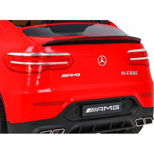 Elektromobilis Mercedes Benz GLC63S, raudonas