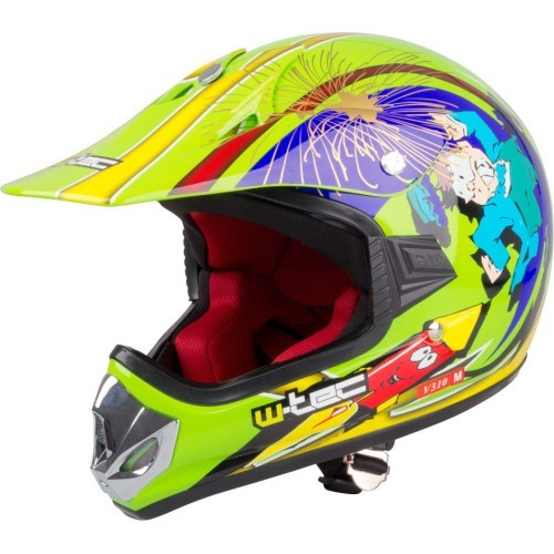 Детский мотоциклетный шлем W-TEC V310 - Ghost Dot
