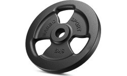 Marbo ketaus svorio diskų komplektas 29 kg (2x5 kg + 6x2,5 kg + 4x1 kg)