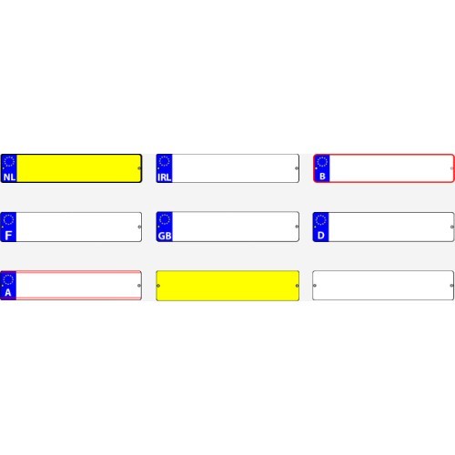 BERG License plate kit (for XL Frame)