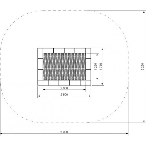 Trampoline Inter-Play Orta 175 x 250
