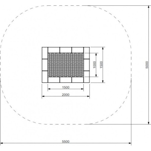 Trampoline Inter-Play Orta 150 x 200 WP