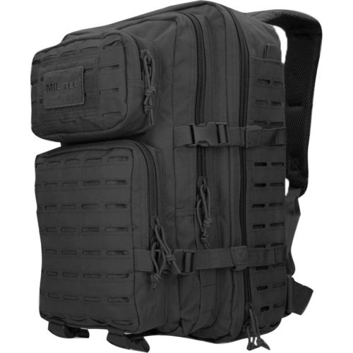 Šturmo kuprinė US Black, lazeriu pjaustyta, 36 l
