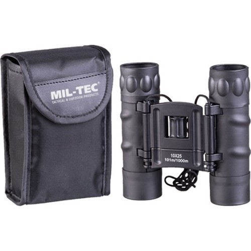 Складной бинокль Mil-Tec Gen.II 10x25, черный