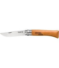 Складной нож Opinel 10, углеродистая сталь, бук