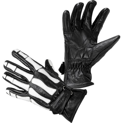 Мотоциклетные перчатки W-TEC Classic - White Bones Black
