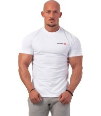 Vyriški marškinėliai Nebbia Minimalist Logo 291 - Balta