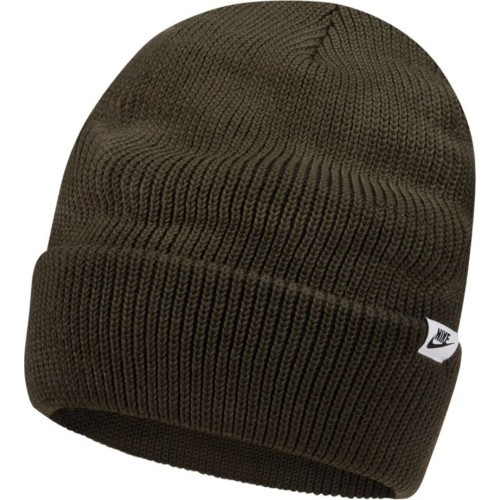 Шапка Nike NSW Beanie Cuffed Futura DJ6223 355, тёмно-зелёная