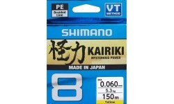 Pintas valas Shimano Kairiki 8 150, geltonas, 0,060 mm/5,3 kg