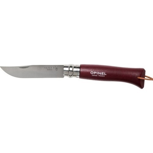 Нож Opinel Colorama 08 Inox граб с ремешком