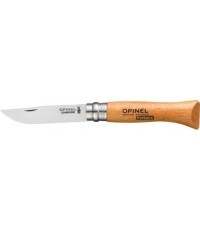 Peilis Opinel 6, anglinis plienas, bukas medis