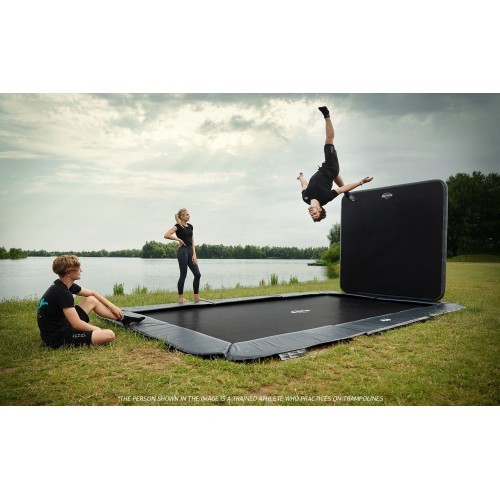Стенка для батута AeroWall BERG 2x2, чёрно-серая