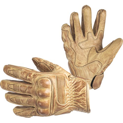 Leather Motorcycle Gloves B-STAR McLeather - Vintage Brown