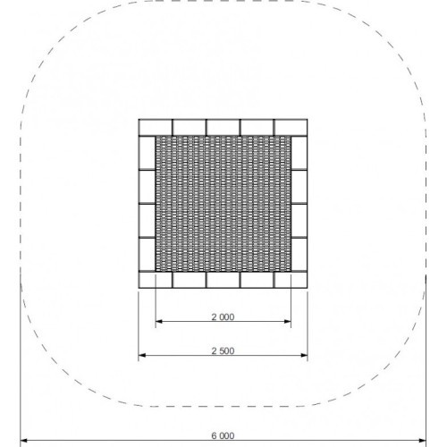 Trampoline Inter-Play Pako 250