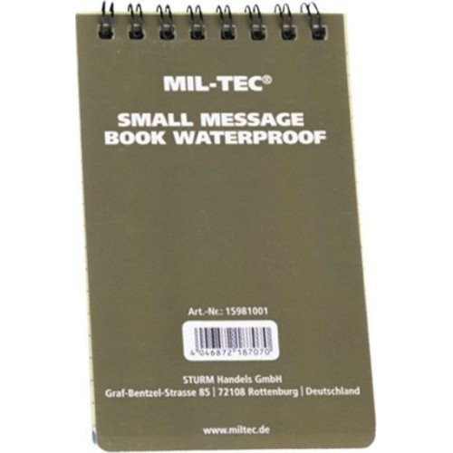 SMALL MESSAGE BOOK WATERPROOF