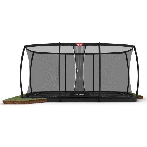 BERG Ultim Champion FlatGround 500 Black + apsauginis tinklas DLX XL