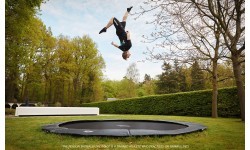 Грунтовой батут BERG Sports Champion FlatGround 330, круглый, серый