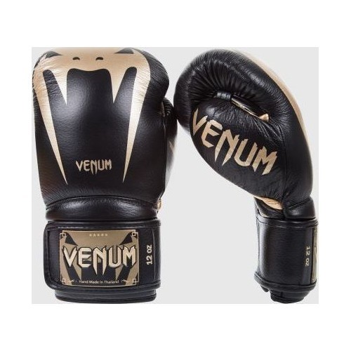 Боксерские перчатки Venum Giant 3.0 - кожа наппа - черный/золотой