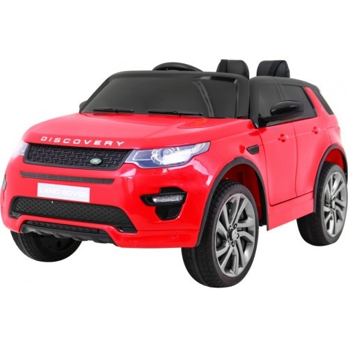 Elektromobilis Land Rover Discovery, raudonas