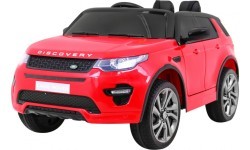 Elektromobilis Land Rover Discovery, raudonas