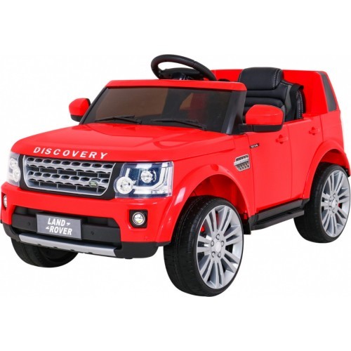 Elektromobilis Land Rover Discovery, raudonas