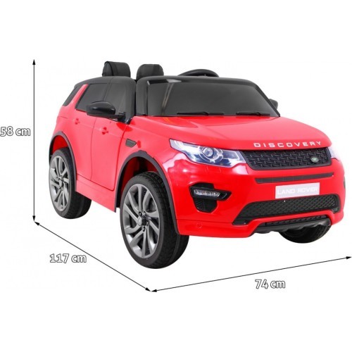 Электромобиль Land Rover Discovery, красный