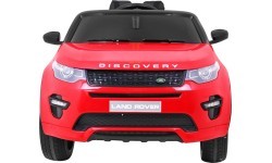 Elektromobilis Land Rover Discovery, raudonas
