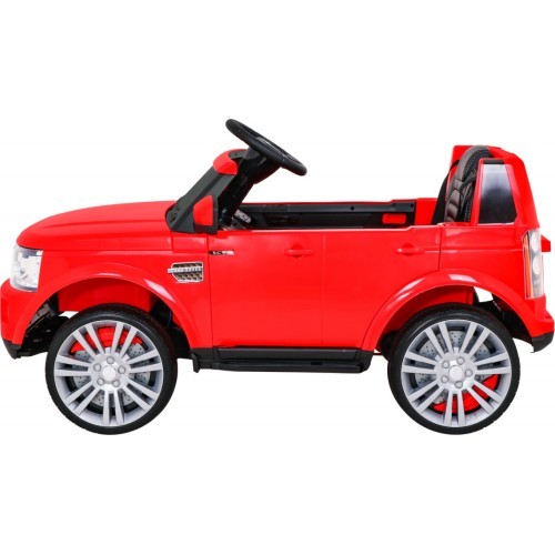 Elektromobilis Land Rover Discovery, raudonas