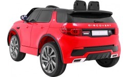 Elektromobilis Land Rover Discovery, raudonas