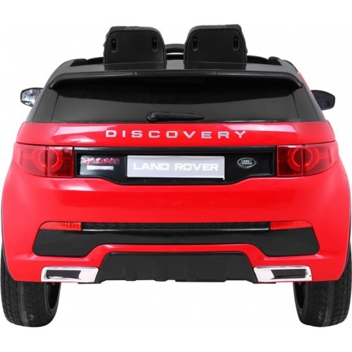 Elektromobilis Land Rover Discovery, raudonas