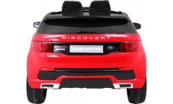 Elektromobilis Land Rover Discovery, raudonas