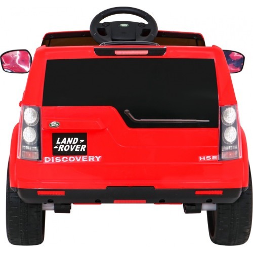 Elektromobilis Land Rover Discovery, raudonas