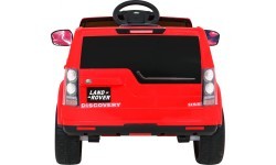 Elektromobilis Land Rover Discovery, raudonas