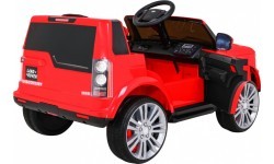 Elektromobilis Land Rover Discovery, raudonas