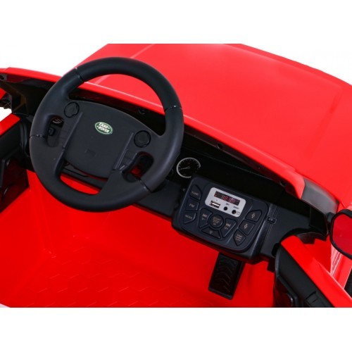 Elektromobilis Land Rover Discovery, raudonas