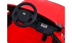 Elektromobilis Land Rover Discovery, raudonas