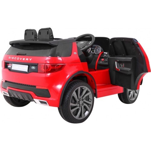 Elektromobilis Land Rover Discovery, raudonas